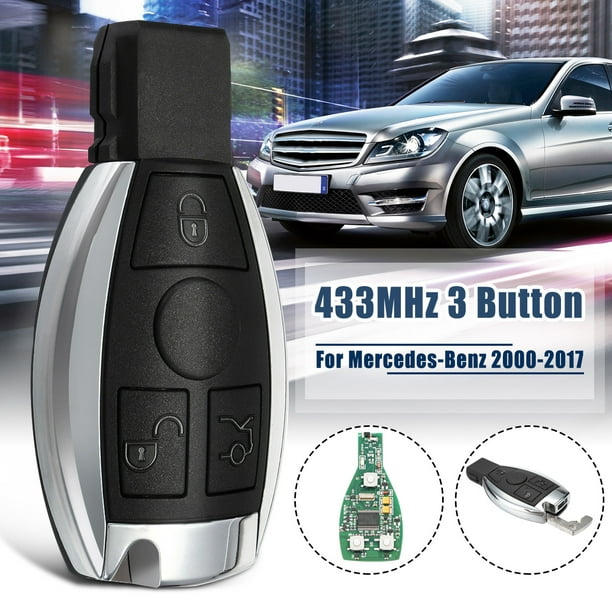 Keyless Entry Smart Remote Key 3 Button 433MHz NEC Chip for Mercedes-Benz 2000+